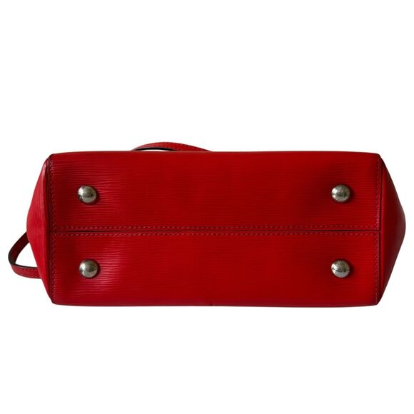 Louis Vuitton Marly Red Epi Leather Satchel Bag With Removable Strap Handbag - Picture 3 of 6